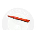 Bright red plastic disgorger medium with ergonomic textured grip for durable fishing tackle and stevenage bait use