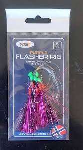Load image into Gallery viewer, NGT Purple Flasher Rig
