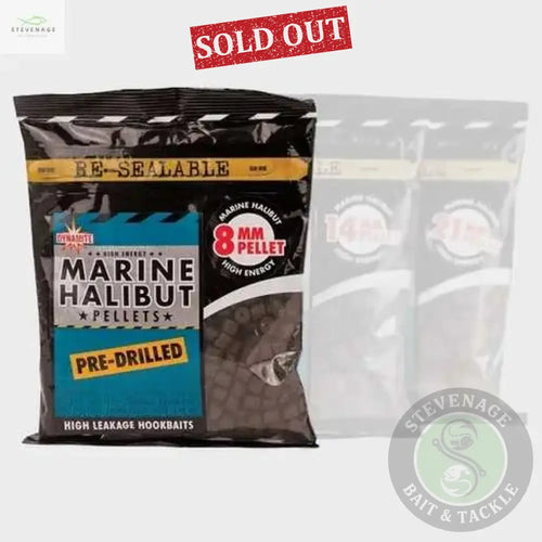 Marine Halibut Pellets, Pre-Drilled 8mm (350g bag) DYNAMITE BAITS