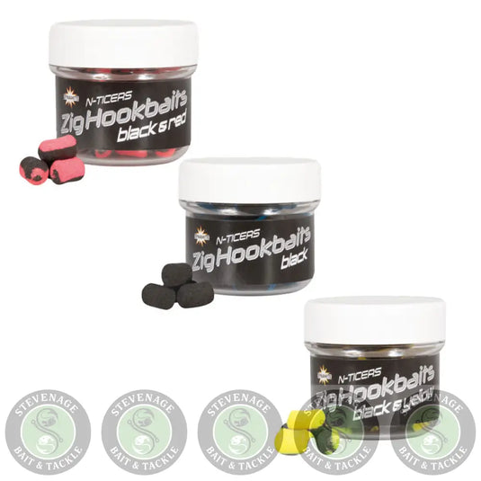 Dynamite Baits - N-Ticers Zig Hookbaits Black & Red - DY1875 DYNAMITE BAITS