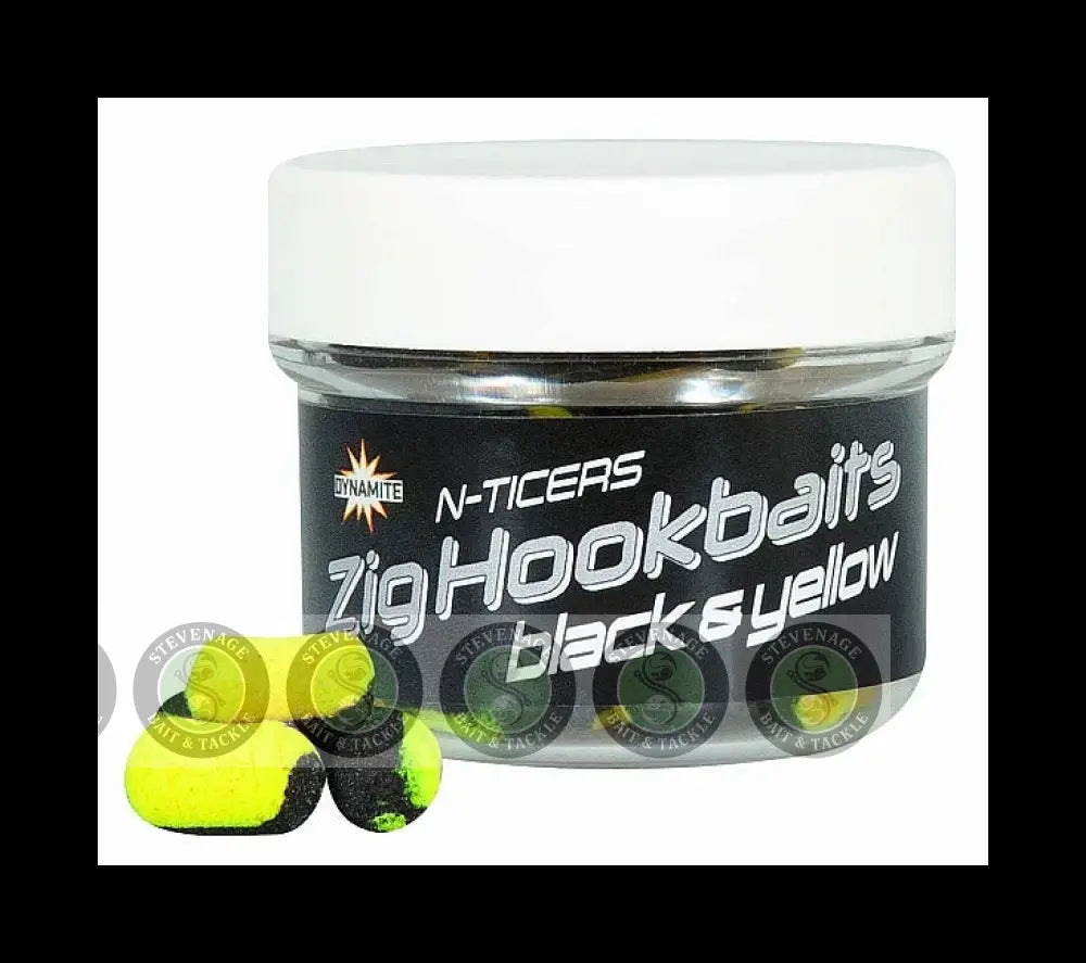 Dynamite Baits - N-Ticers Zig Hookbaits Black & Yellow -DY1876 DYNAMITE BAITS