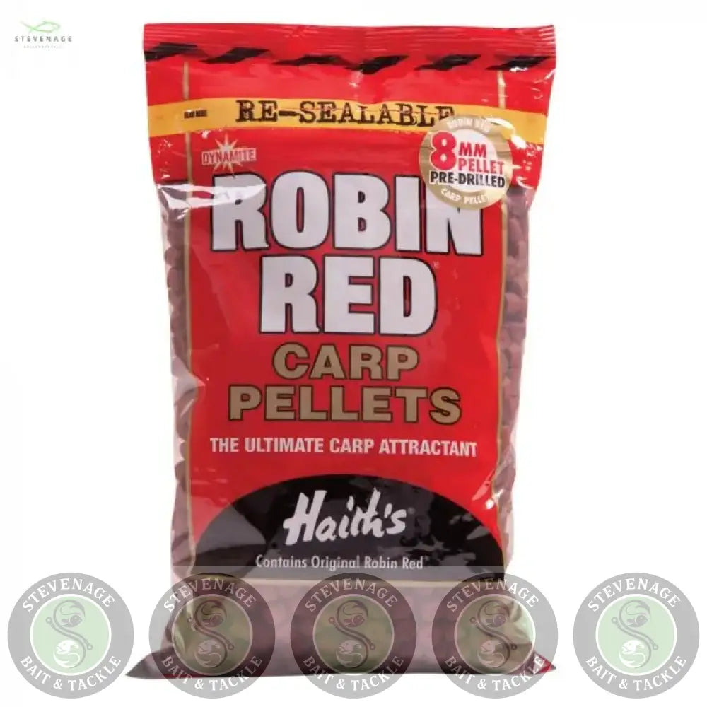 ROBIN RED PELLETS -  PRE DRILLED 8mm-12mm-15mm- 20mm DYNAMITE BAITS