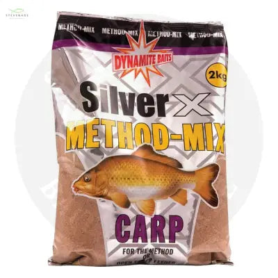 SILVER X CARP - METHOD MIX 5 X 2KG DYNAMITE BAITS