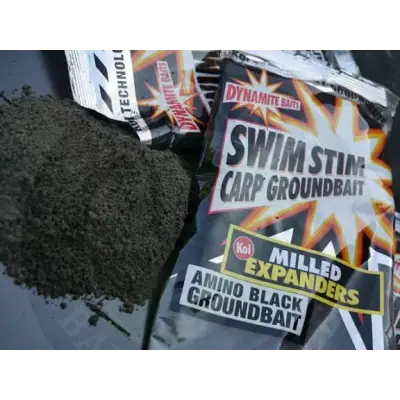 Dynamite Baits -SWIM STIM- MILLED EXPANDERS AMINO BLACK DYNAMITE BAITS