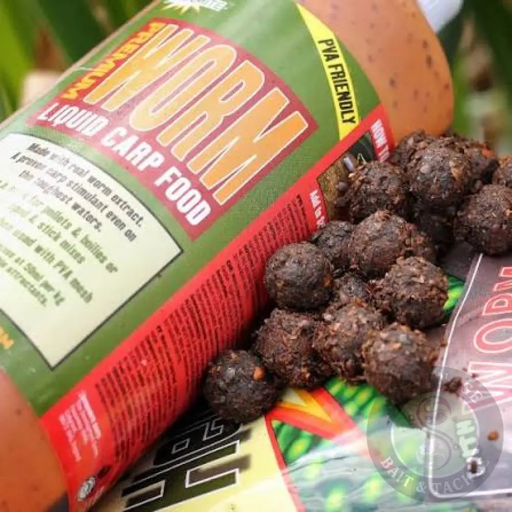 Dynamite Baits -WORM LIQUID CARP FOOD 1LTR DYNAMITE BAITS