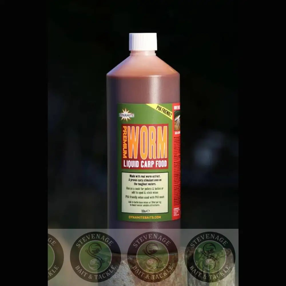 Dynamite Baits -WORM LIQUID CARP FOOD 1LTR DYNAMITE BAITS