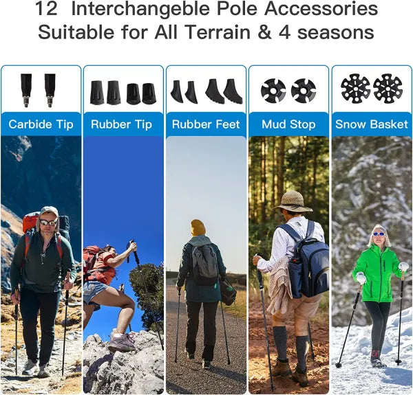 Load image into Gallery viewer, Night Cat Folding Trekking Poles
