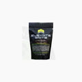 Black pouch of Elevate Baits organic frog bait featuring garlic infusion crush for effective fishing lure use