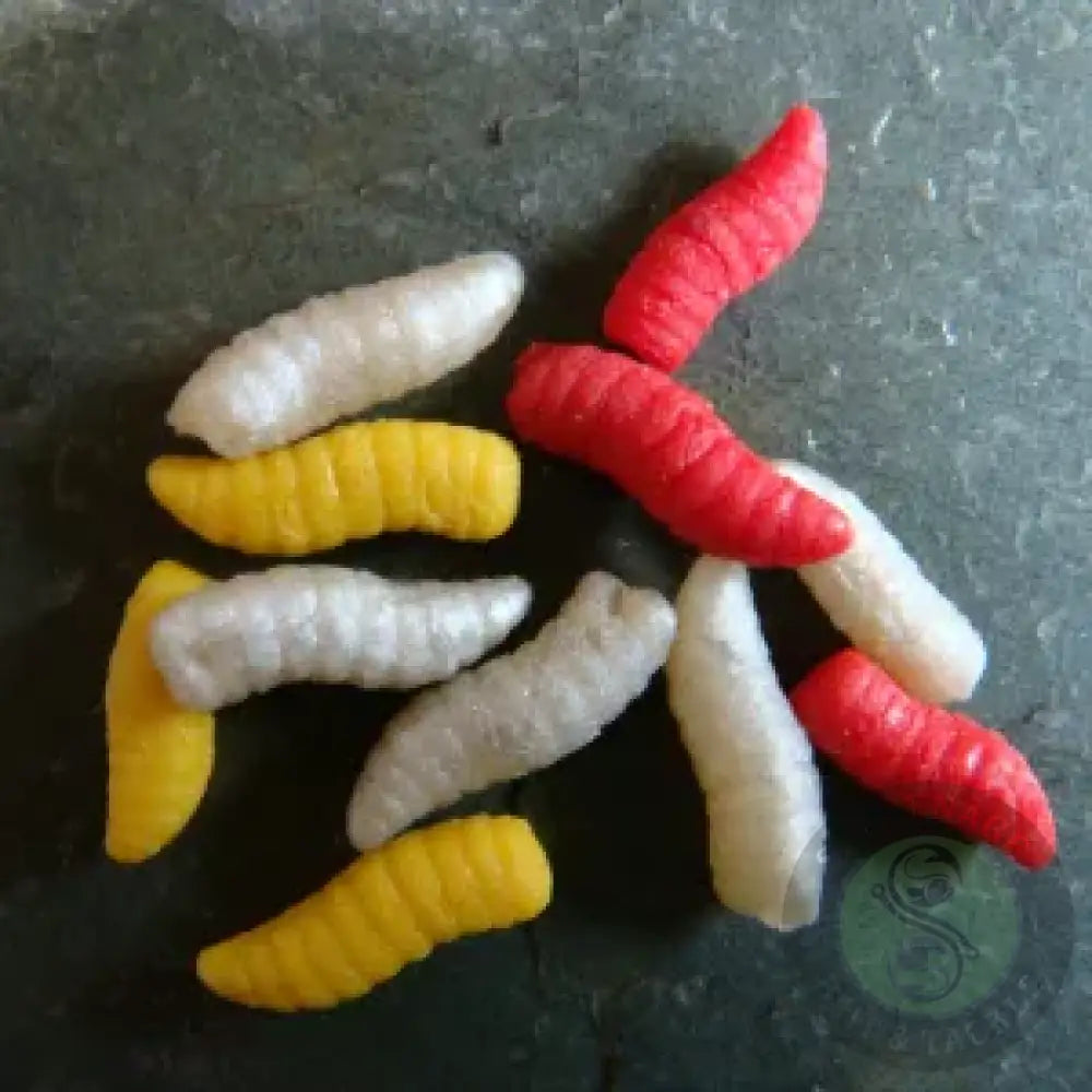 Enterprise Imatation Maggots MIXED PACK - WHITE/ RED/ BRONZE sinking - Gardner Tackle