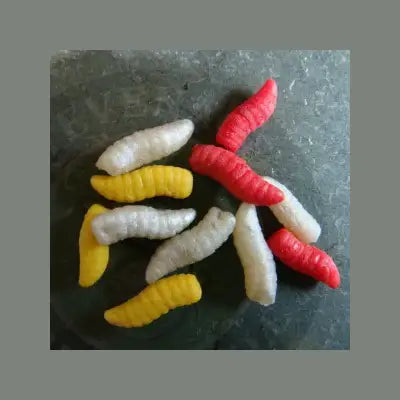 Enterprise Imatation Maggots MIXED PACK - WHITE/ RED/ BRONZE sinking - Gardner Tackle