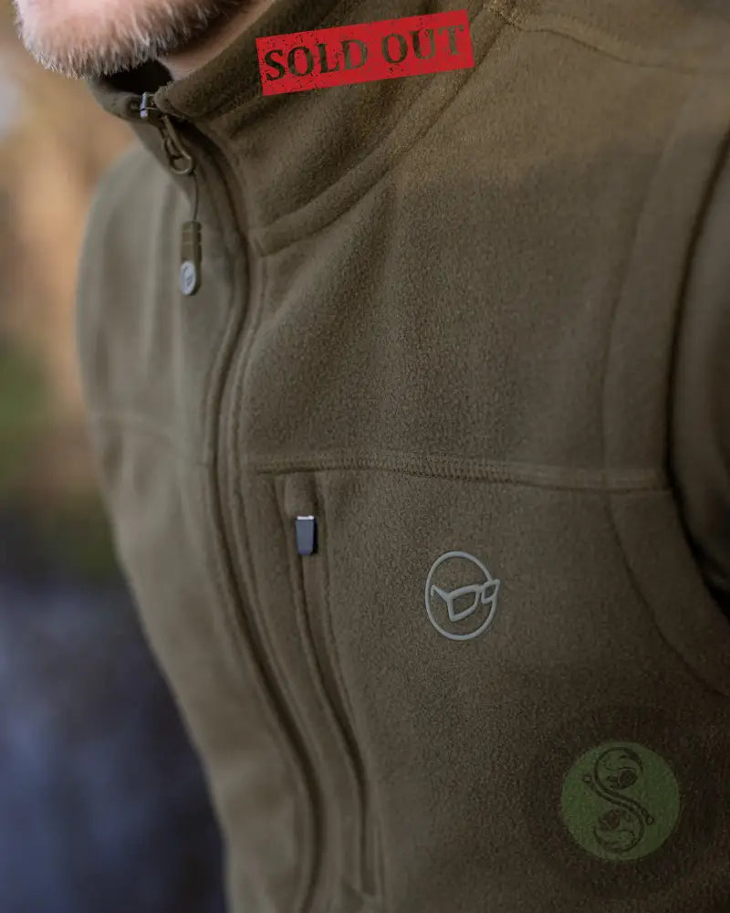 Fleece Gilet | Olive S 100 Clothing & Merch