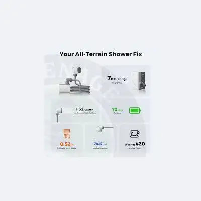 Sleek flextail tiny shower fixture with minimalist design and metallic finish for compact bathroom spaces