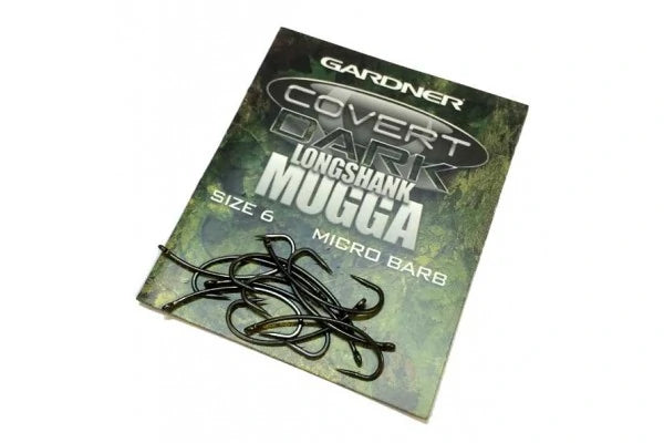 COVERT DARK LONGSHANK MUGGA HOOKS BARBED SIZE 6 (5)