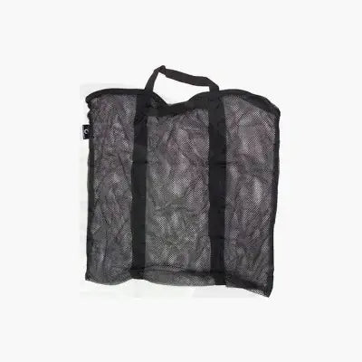 Black mesh gardner tackle air dry bag with reinforced handles and small logo in corner for tackle air dry use
