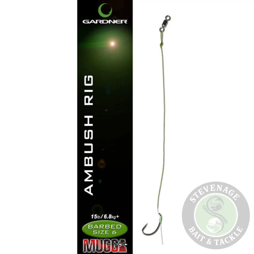 GARDNER TACKLE - Ambush Rig AMBUSH RIG BARBED SIZE 4 Gardner Tackle