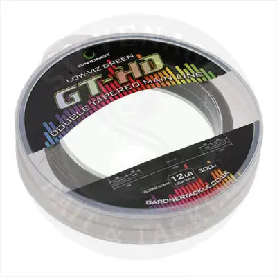 GARDNER TACKLE - GT-HD Tapered Mainline LOW - VIS GREEN Gardner Tackle