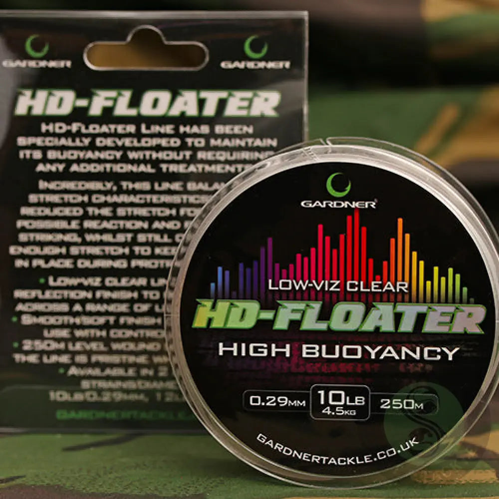 GARDNER TACKLE - HD-FLOATER 12lb (5.4kg) CLEAR Gardner Tackle