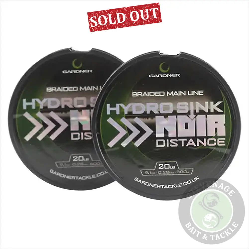 GARDNER TACKLE- HYDRO-SINK NOIR 25lb (11.3kg) 300m 0.35mm Gardner Tackle