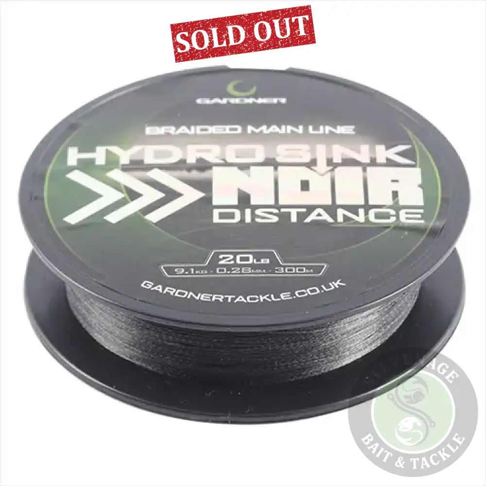 GARDNER TACKLE- HYDRO-SINK NOIR 25lb (11.3kg) 300m 0.35mm Gardner Tackle