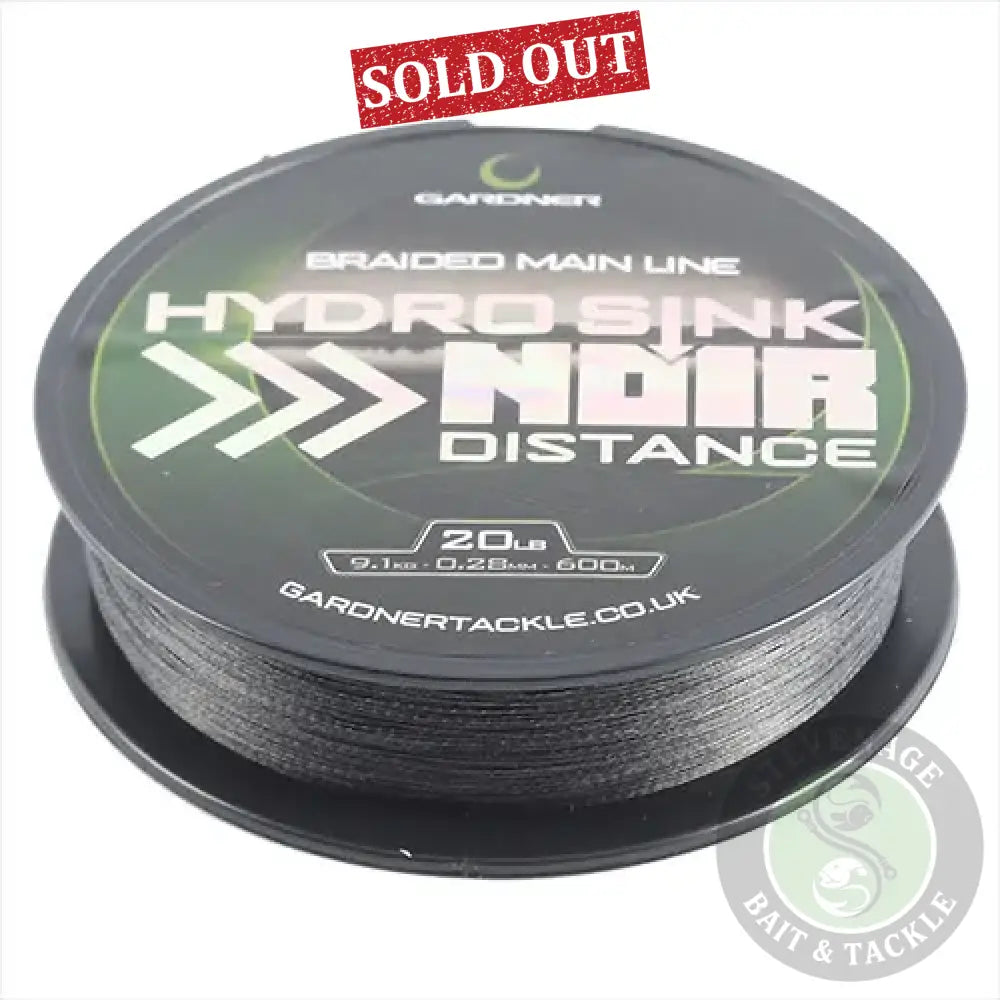 GARDNER TACKLE- HYDRO-SINK NOIR 25lb (11.3kg) 300m 0.35mm Gardner Tackle