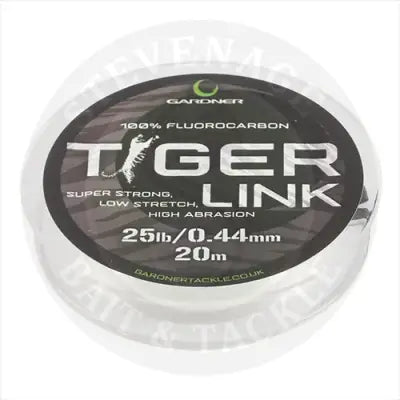 GARDNER TACKLE TIGER LINK 20lb 20m 0.37mm HOOKLINK/LEADER TIGER LINK 25lb 20m 0.435mm HOOKLINK/LEADER *NEW* Gardner