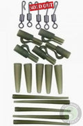 GARDNER TARGET MIXED SIZE 12 SWIVELS MINI LEAD CLIP AND TAIL RUBBERS NATURAL BROWN Gardner Tackle