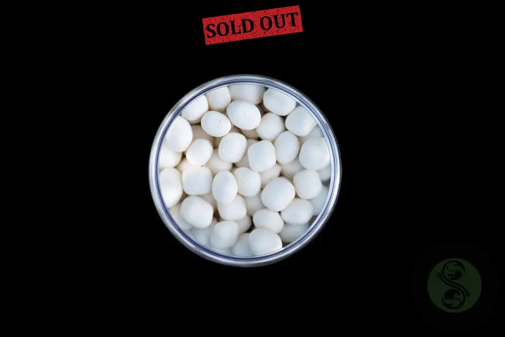 Garlic Infusion 10mm & 12mm Pop Up Pillows – White Elevate Baits