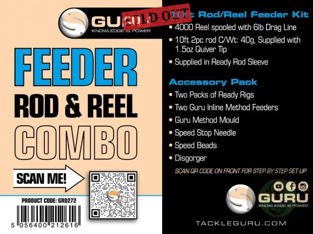Guru 10' Feeder Rod & Reel Combo