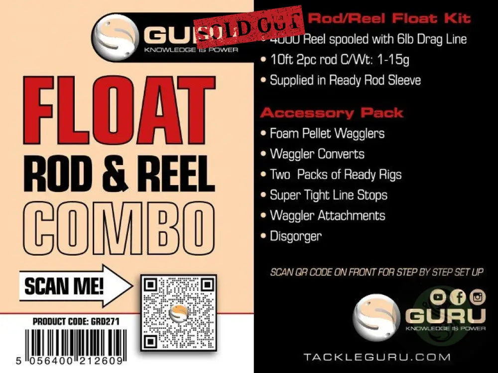 Guru 10' Float Rod & Reel Combo