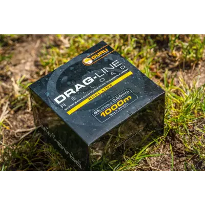 Black guru drag-line 10lb mono fishing line 30mm 1000m super abrasion resistant from stevenage bait