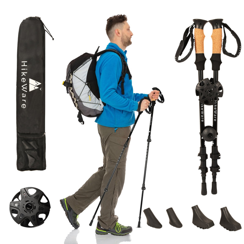 Load image into Gallery viewer, HikeWare Aluminium Hiking Poles
