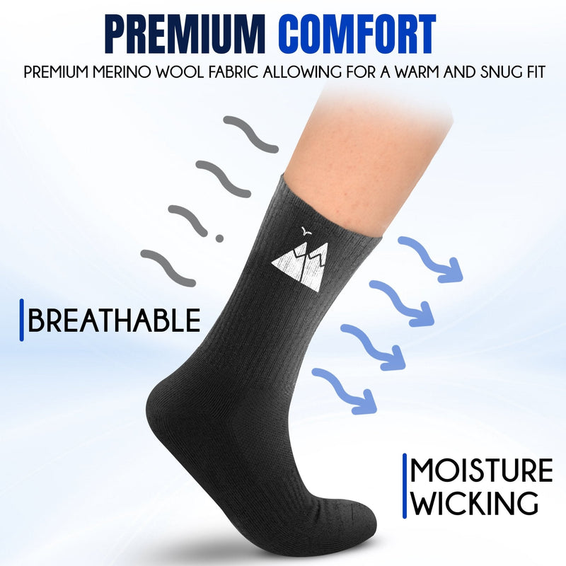 Load image into Gallery viewer, HikeWare Premium Merino Wool Socks
