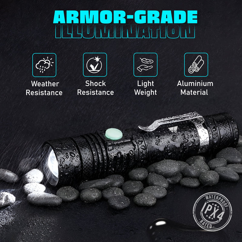 Load image into Gallery viewer, HikeWare Ultra Bright LED Pocket Flashlight - 2000 Lumens
