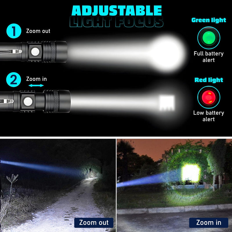 Load image into Gallery viewer, HikeWare Ultra Bright LED Pocket Flashlight - 2000 Lumens
