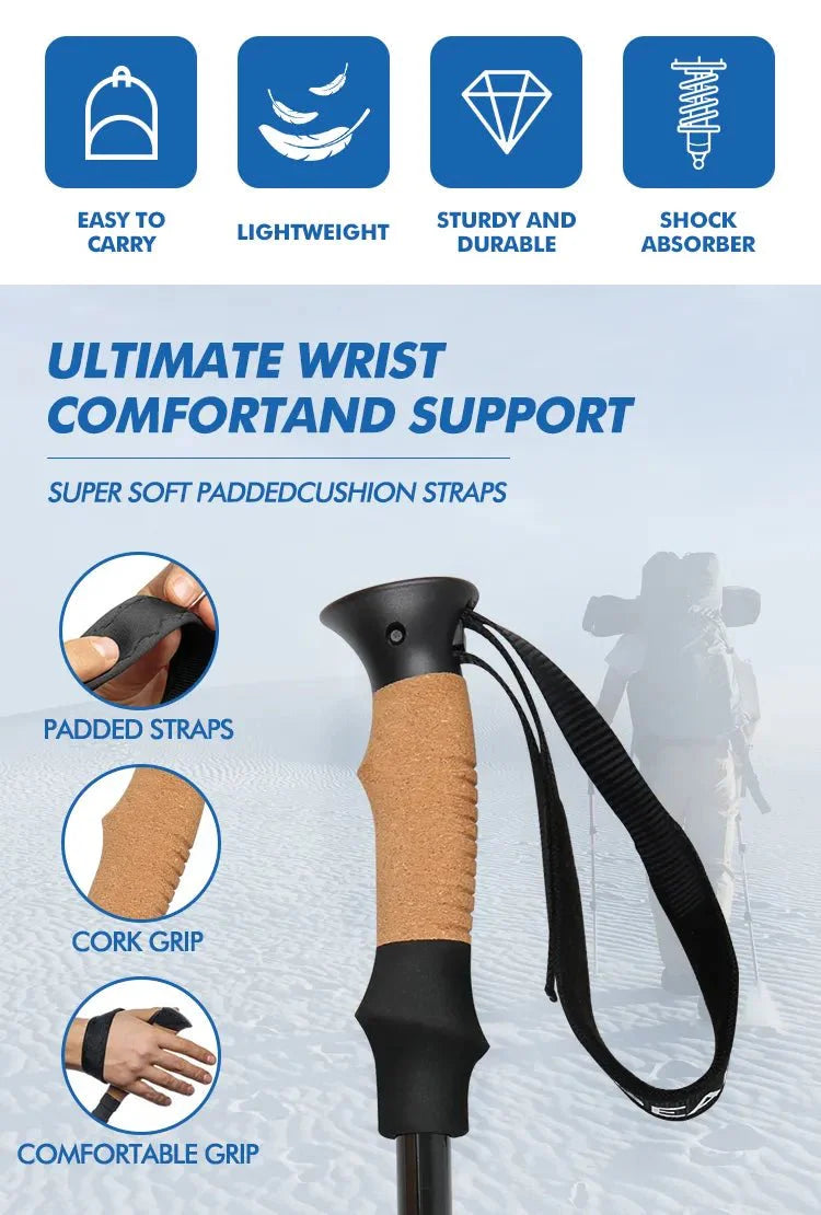 Load image into Gallery viewer, KingGear Aluminium Hiking Poles
