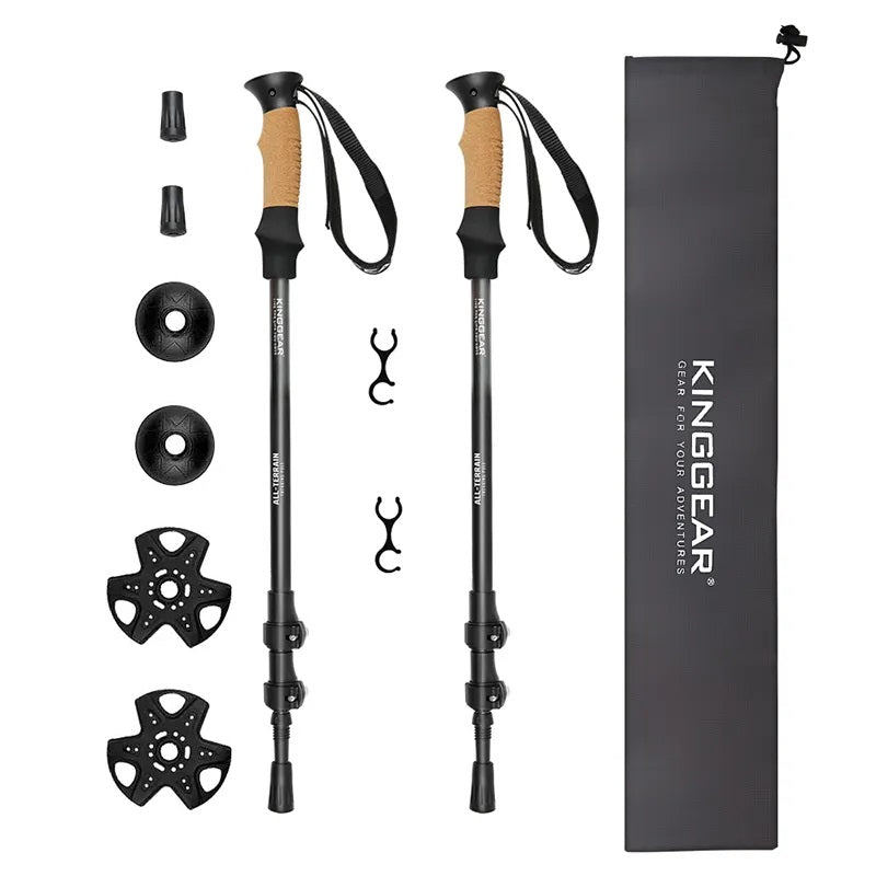 Load image into Gallery viewer, KingGear Aluminium Hiking Poles
