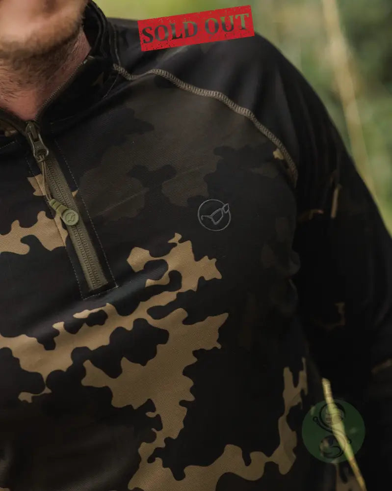 Kool UPF Zip Jersey | Dark Kamo S 100 Clothing & Merch