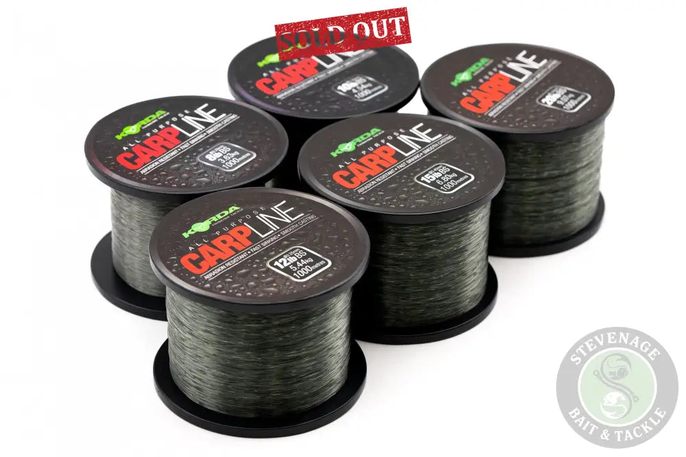 Korda - Carp Line Green 8lb/0.28mm 1000m 055 Lines & Hooklinks
