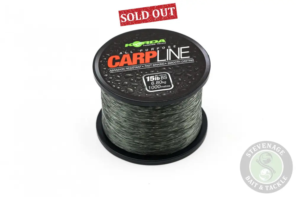 Korda - Carp Line Green 8lb/0.28mm 1000m 055 Lines & Hooklinks