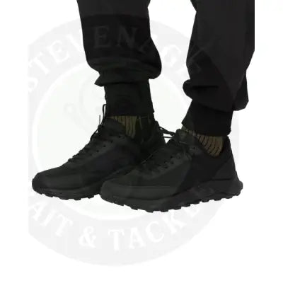 Black Korda drykore trainer hiking sneakers with rugged soles and laces pre order April sleek modern design