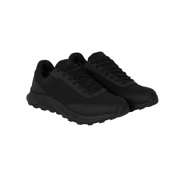Black kord drykore trainer sneakers with sleek design and textured rubber soles available for pre order april