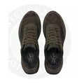 Dark olive green hoka one one drykore trainer running shoes with textured upper and cushioned sole pre order april