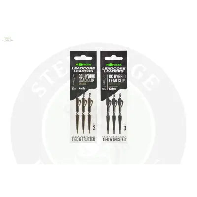 Korda - Kable Leadcore Leader Hybrid Lead Clip QC Swivel Weed 50cm KORDA