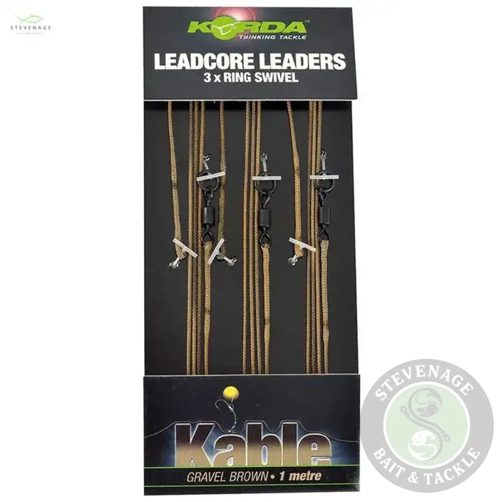 Korda - Kable Leadcore Leader Ring Swivel Gravel 1m KORDA