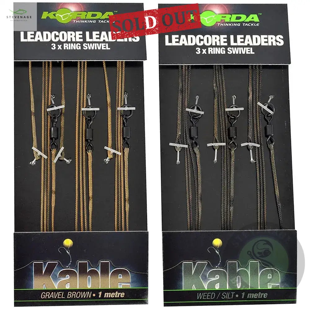 Korda - Kable Leadcore Leader Ring Swivel Gravel 1m KORDA