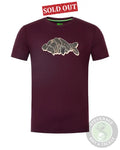 Korda - Outline Tee | Burgundy M 100 Clothing & Merch
