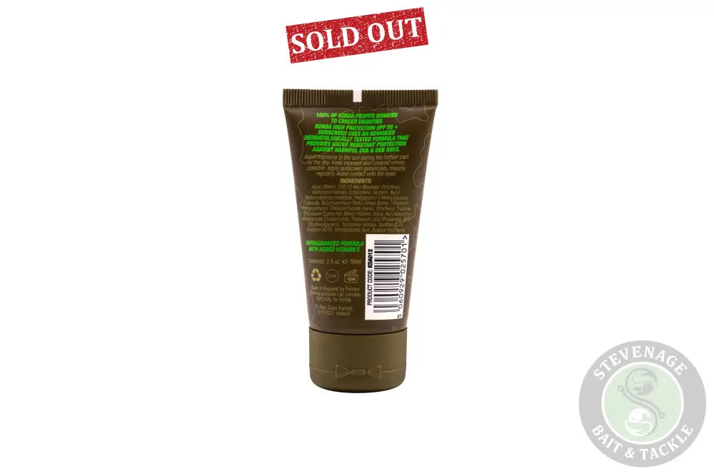 KORDA - SUNSCREEN SPF50 50ML UNFRAGRANCED KORDA - SUNSCREEN SPF50 50ML UNFRAGRANCED KORDA