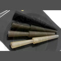 Korda tail rubber silt durable tail rubbers in translucent beige tan and black for streamlined rubber sleeves and lead clips