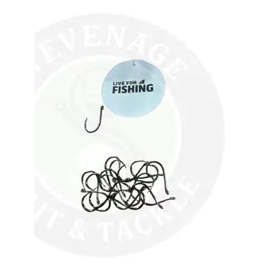 Black carp barbless hooks 20pcs with light blue live for fishing label for carp fishing use