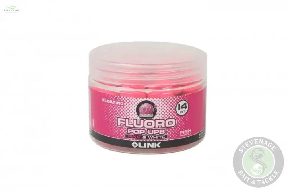 Mainline Baits - Fluro Pop Up Bright Pink & White Cell 14mm MAINLINE